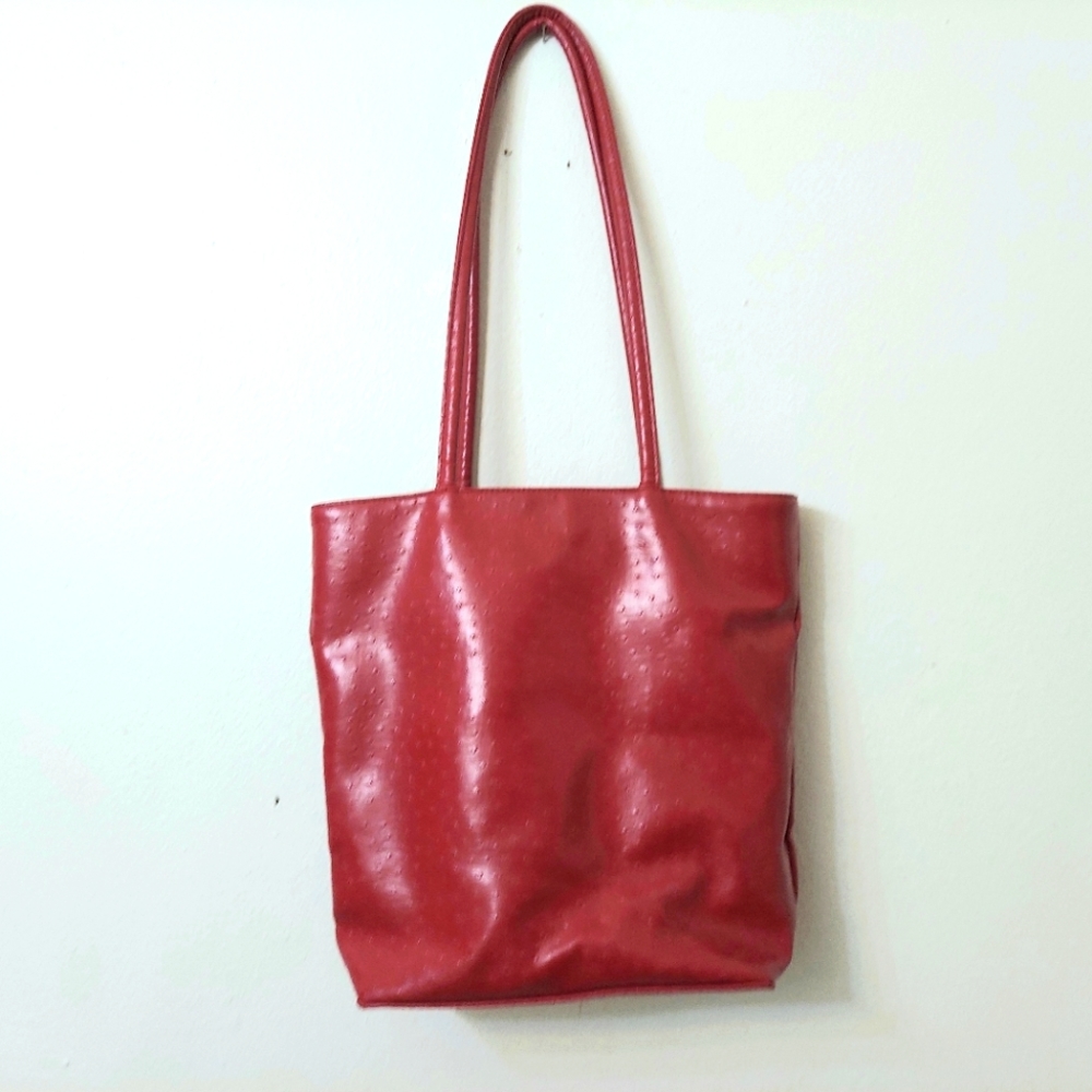 Bueno Burgundy Purse Vegan Leather Medium Shoulder Bag